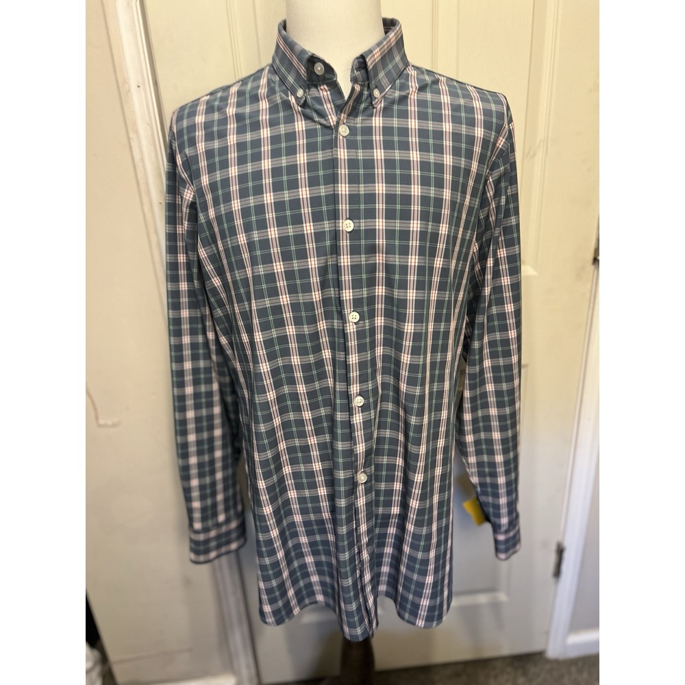 Mizzen And‎ Main Plaid Button Up Men's Shirt 2xl